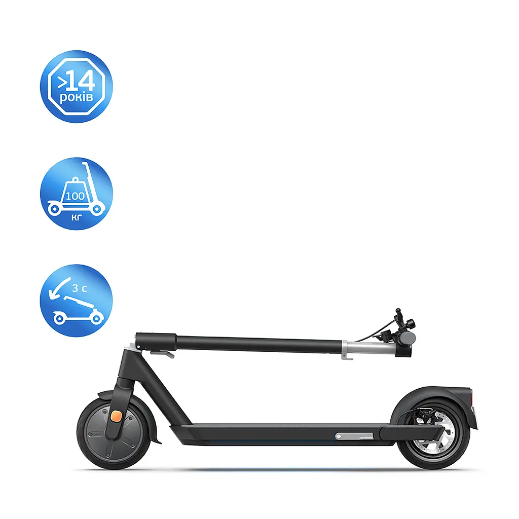 Електросамокат OKAI ES20-NEON Black 9", 300(600)W, 9.8Ah, 40km, 25km\h, 20%, NFC, App, 16kg (ES20-B) - фото 5