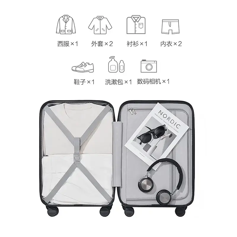Чемодан Ninetygo Seine Luggage 20'' Blue - фото 3