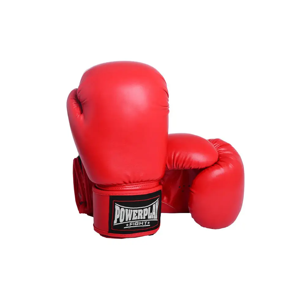 Рукавиці боксерські Power Play PP 3004, Red - 16 унцій - фото 2