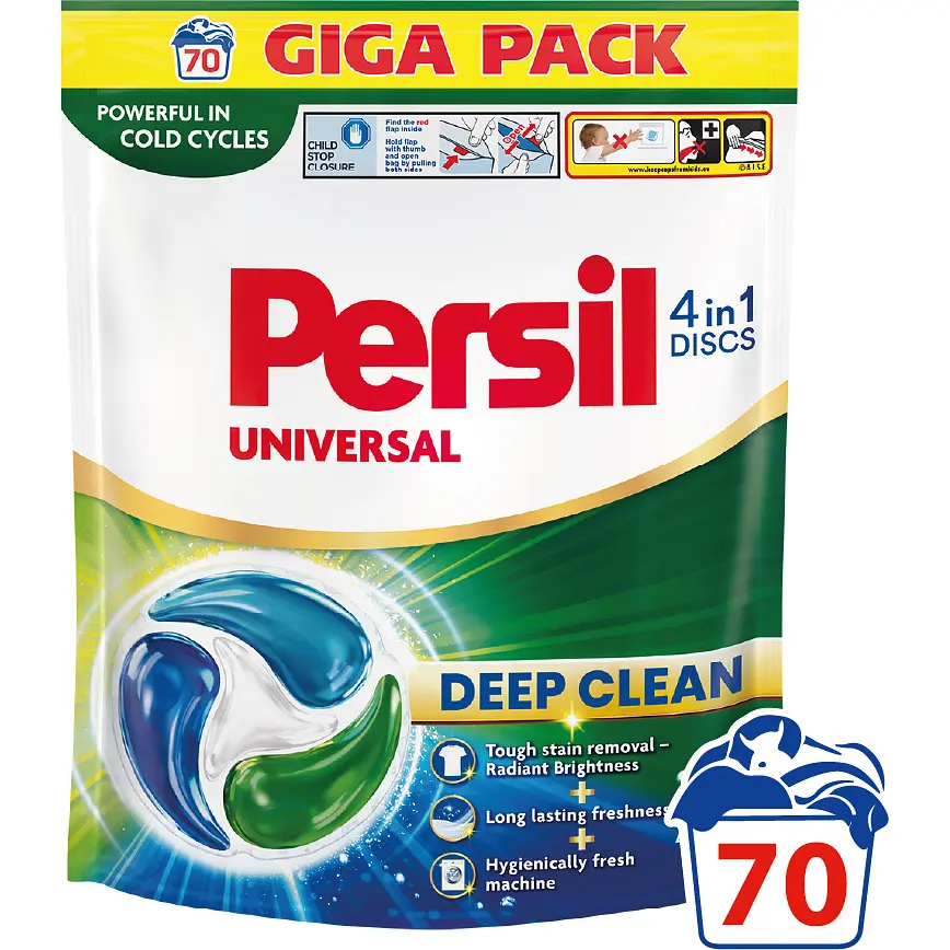 Диски для прання Persil Universal 4in1 Discs Deep Clean 70 шт.