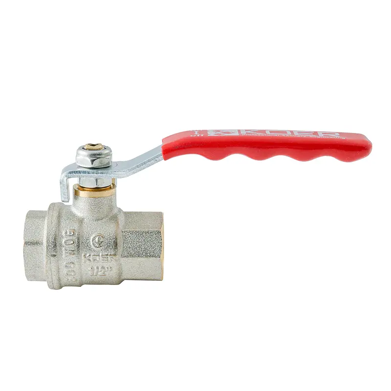 Кран кульовий Ггв Koer Extreme KE.214-15 - 1/2" FF ручка "важіль" червона KR5744 - фото 5