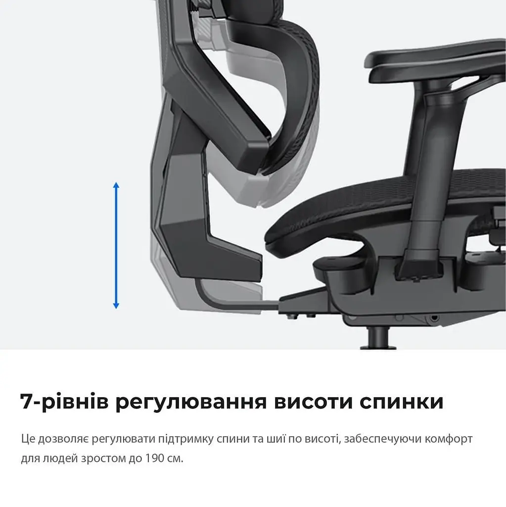 Ігрове крісло Anda Seat X-Air Pro Size XL Mesh Gray (AD-WY-01-GGF-G01) - фото 6