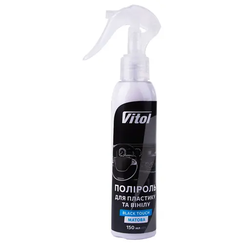 Поліроль для пластику та вінілу VITOL матова 150 мл Black Touch