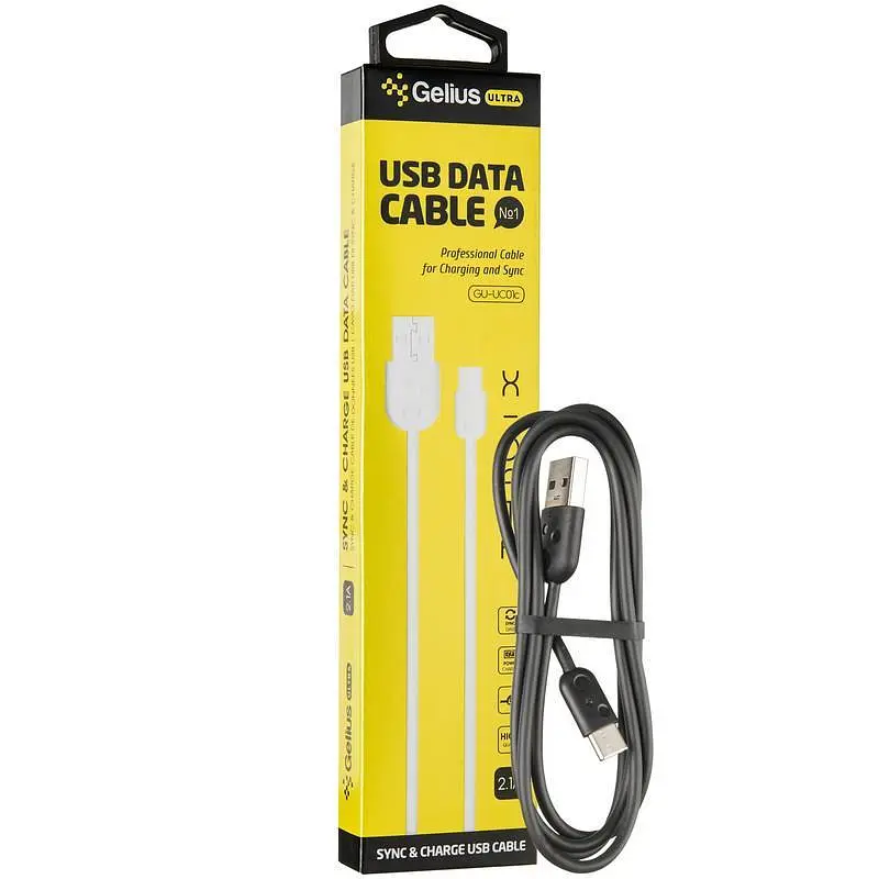 USB кабель Gelius Ultra X-Data GU-UC01t Type-C Black - фото 3