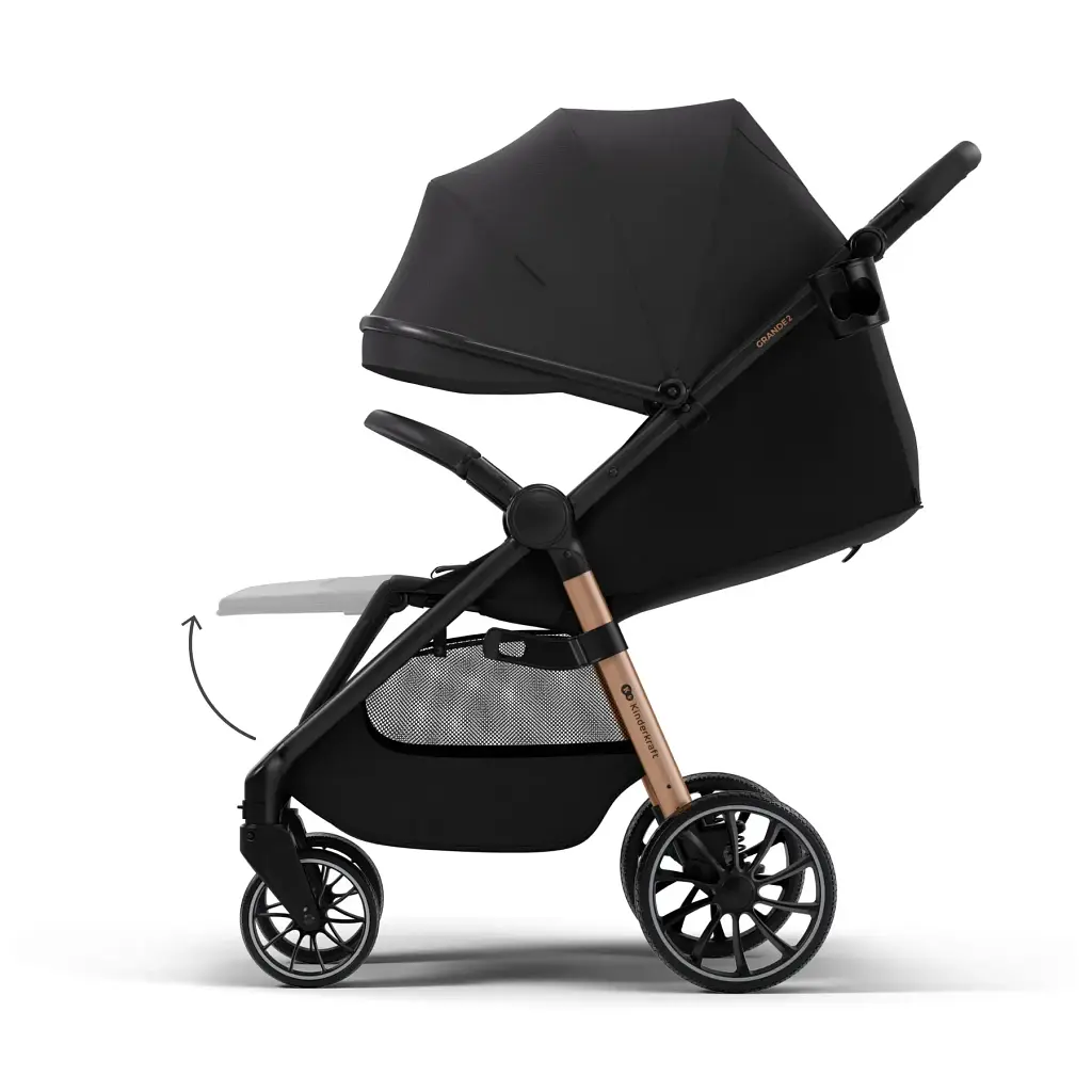 Прогулянкова коляска Kinderkraft Grande 2 Black (KSGRAN02BLK0000) - фото 3