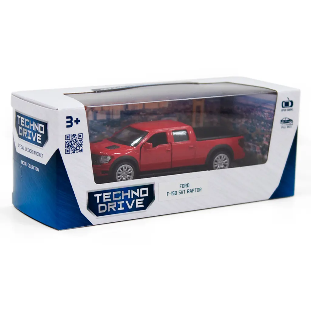 Автомодель TechnoDrive Ford F-150 SVT Raptor червона (250261) - фото 12