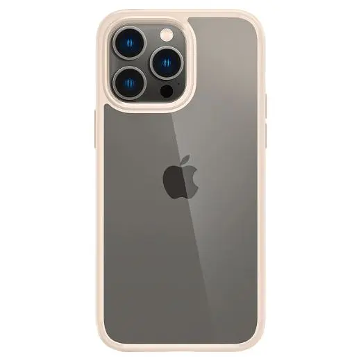 Прозрачный чехол Spigen Ultra Hybrid Sand Beige для iPhone 14 Pro Max (ACS04819) - фото 5