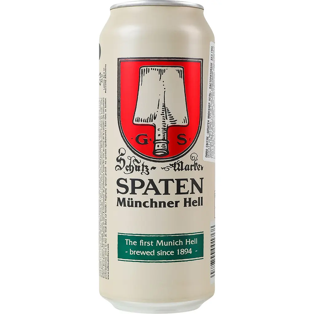 Уцінка. Пиво Spaten Münchner Hell, світле, фільтроване, 5,2%, з/б, 0,5 л (786386)  - фото 2