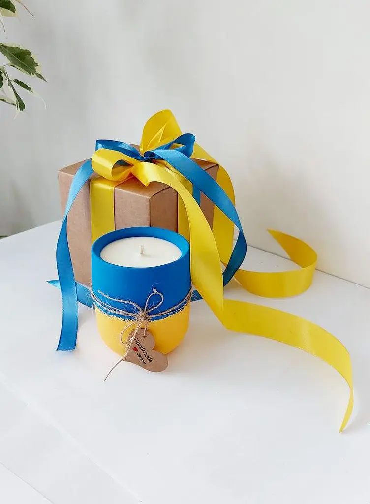 Еко свічка Svich Shop Запали вогонь Перемоги у подарунковій коробці - фото 3