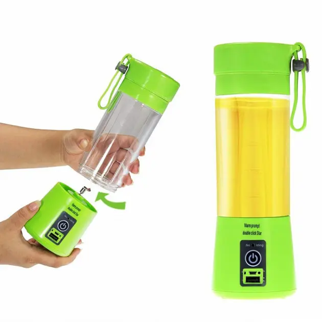 Кружка – блендер Juice Cup NG-01 · Фітнес – шейкер для смузі з USB зарядкою · Портативний соковитискач з функцією Power Bank - фото 2