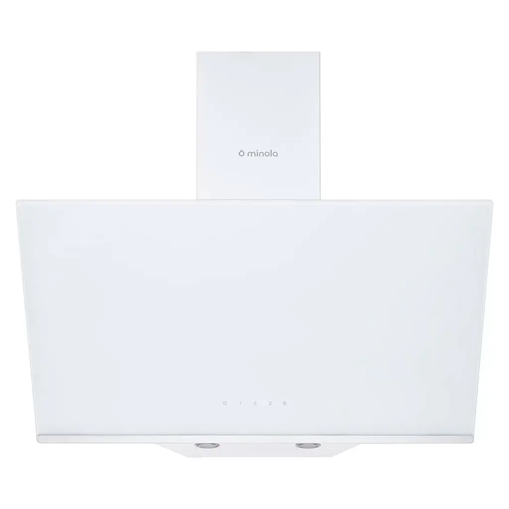 Витяжка декоративна похила Minola HVS 6232 WH/INOX 700 LED