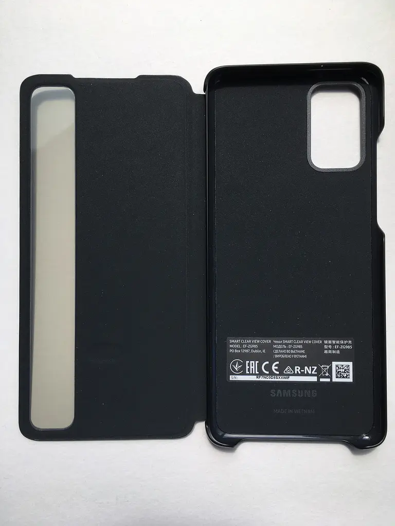 Оригінальний чохол-книжка S-View Clear View Cover EF-ZG985CBEGRU для Samsung Galaxy S20 Plus 5G Чорний - фото 3