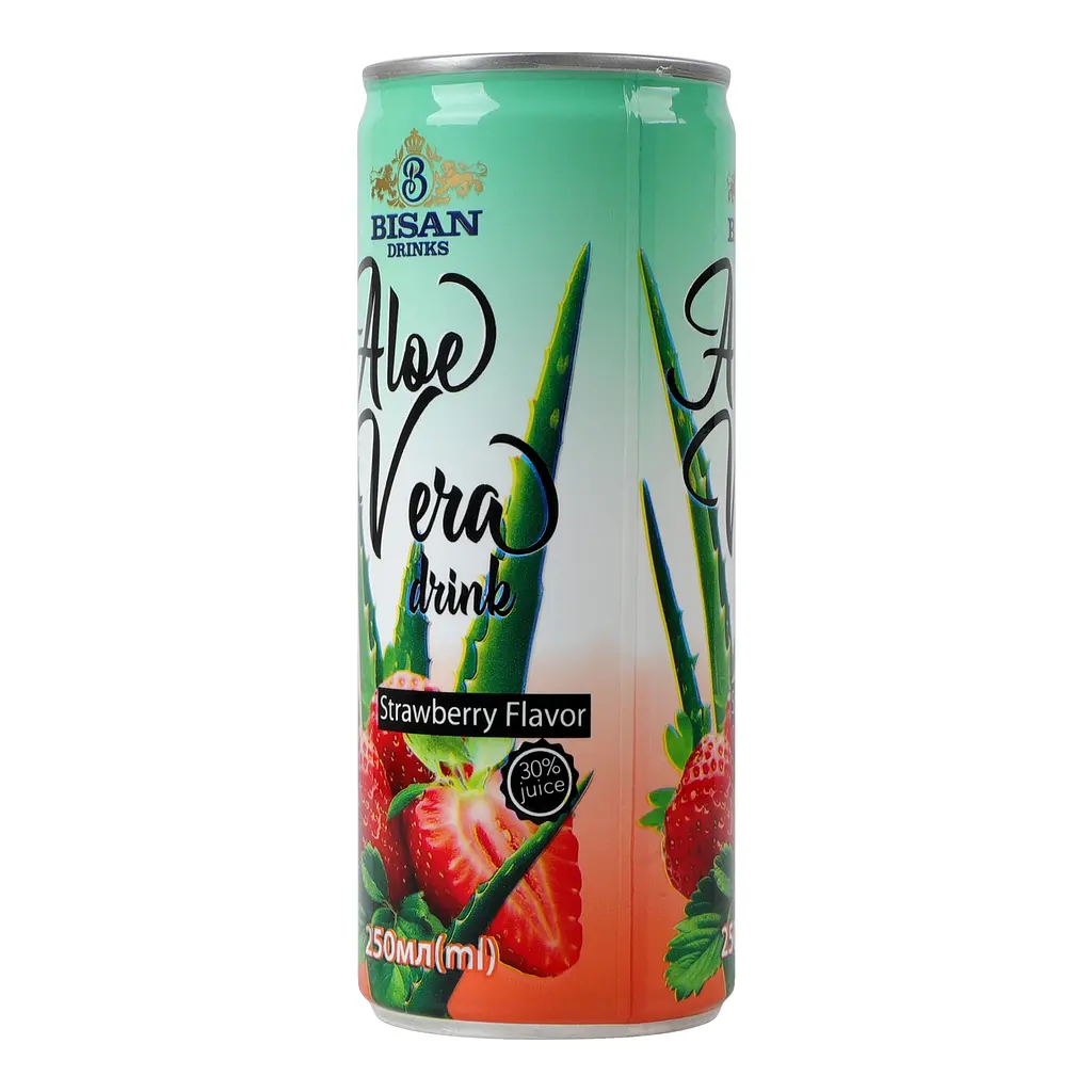 Напиток Bisan Aloe Vera drink Strawberry 250 мл  - фото 4