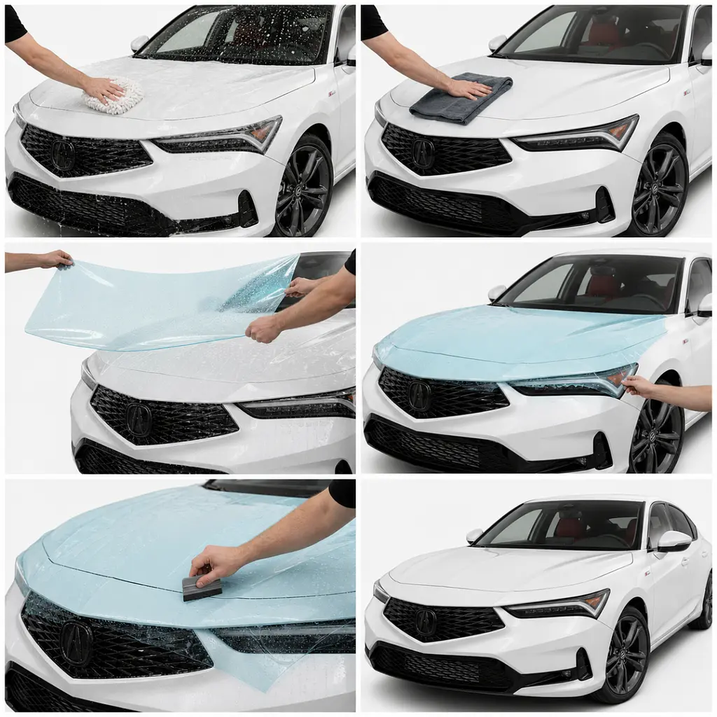 Антигравійна захисна бронеплівка за лекалами для Acura Integra V 2023 - повний кузов - фото 2