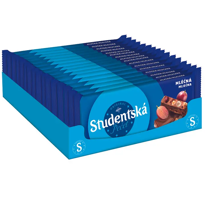 Шоколад Orion Studentska молочний з арахісом, желейними шматочками та родзинками 170 г - фото 2