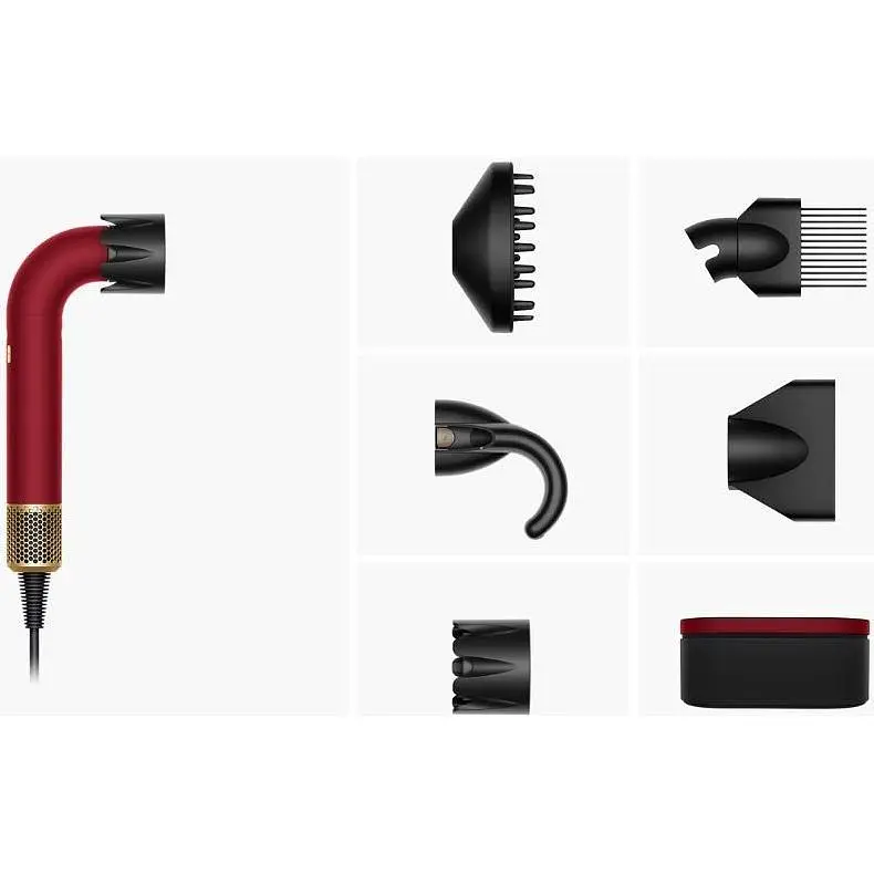 Фен Dyson HD17 Supersonic R Red Velvet/Gold Limitted Edition (493118-01) [163685] - фото 3