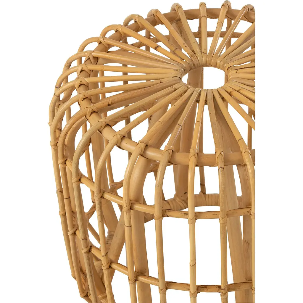 Кавовий столик J-line з бамбука і ротанга 35 см (31051) - фото 2