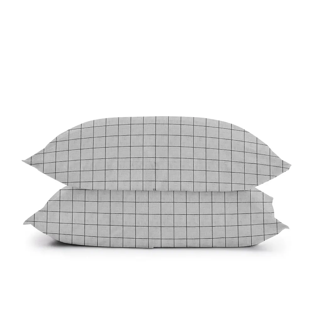 Комплект постільної білизни Cosas полуторний з простирадлом на резинці GREY GEOMETRY CS7 160 x 220 см (CellAshgrey_El-ColorBlotsV2_160) - фото 5