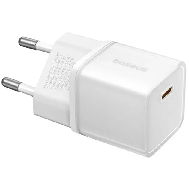 Мережевий зарядний пристрій Baseus GaN5S Fast Charger 1Type-C 30W EU P10162504213-00 White - фото 4