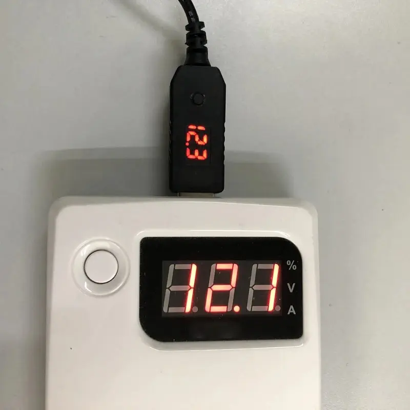 USB перетворювач напруги DC від 4.8 до 12.8 вольт з екраном для швидких зарядок стандарту QC 3.0 (100923) - фото 3