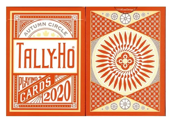Карти гральні United States Playing Card Company Tally-Ho Autumn Circle Back (THACB) - фото 2