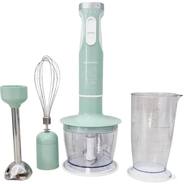 Блендер погружной 3 в 1 SilverCrest SSMS 600 D3 600 Вт бирюзовый - фото 2