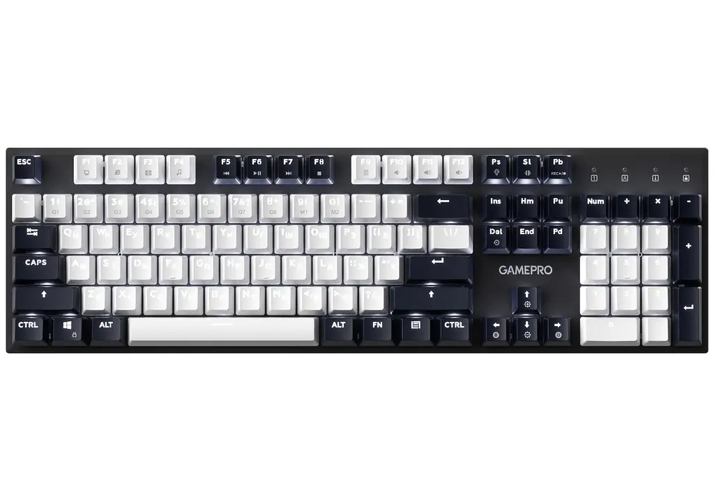 Клавиатура игровая механическая GamePro MK-144-B Hot-Swap Outemu Red Switch USB Black-White - фото 16