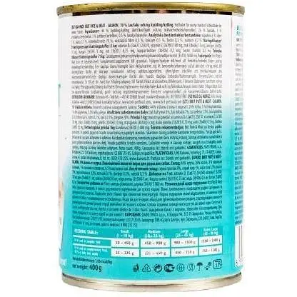 Влажный корм Brit Care Pate&Meat для собак с лососем 400 г - фото 3