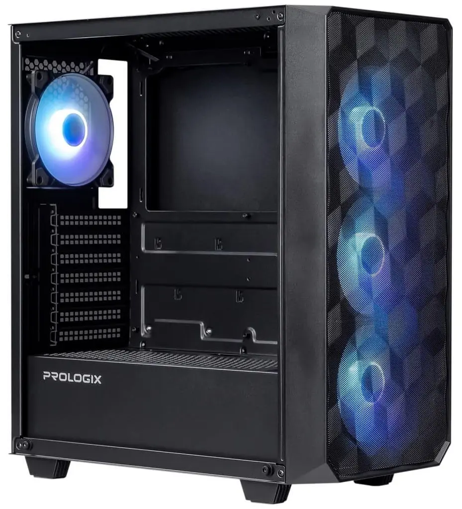 Корпус ProLogix E120 Tempered GlassMesh Black (E120 Black) - фото 2