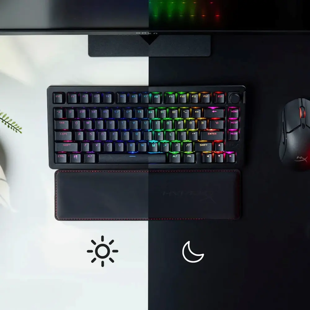 Клавіатура бездротова HyperX Alloy Rise 75 Red RGB UA Black (91Y91AA) - фото 8
