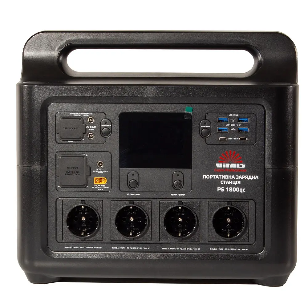 Портативна акумуляторна станція Vitals Professional PS 1800qc (223638) - фото 2