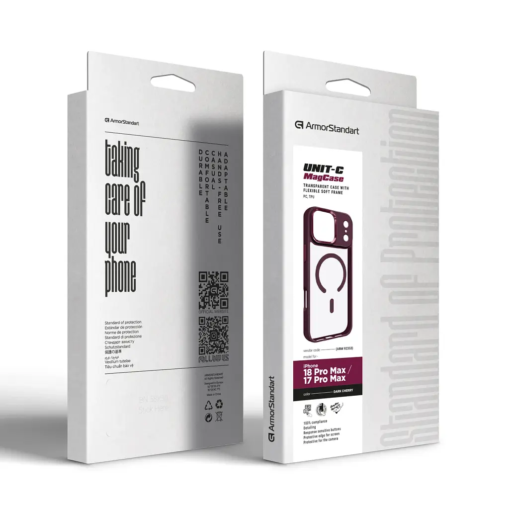 Чохол ArmorStandart Unit MagCase для Apple iPhone 18 Pro Max / 17 Pro Max Dark Cherry - фото 2