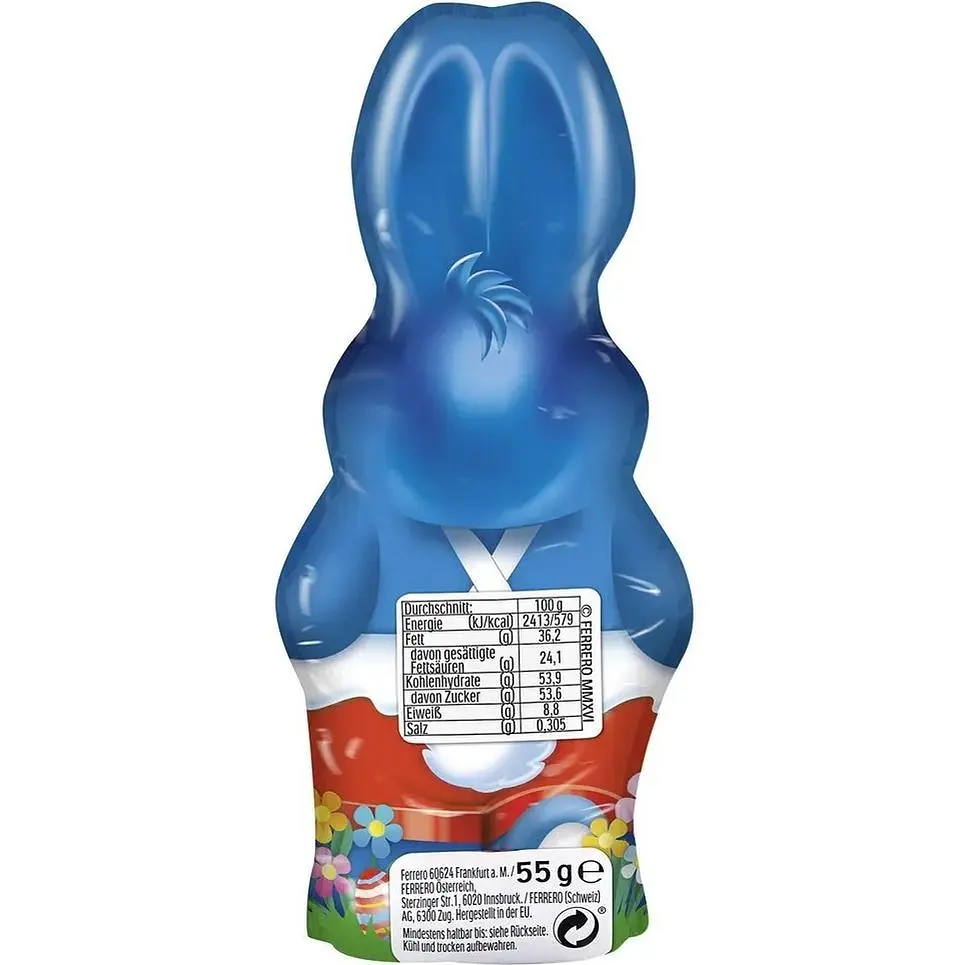 Фігурка шоколадна Kinder Заєць з молочного шоколаду 55 г - фото 2
