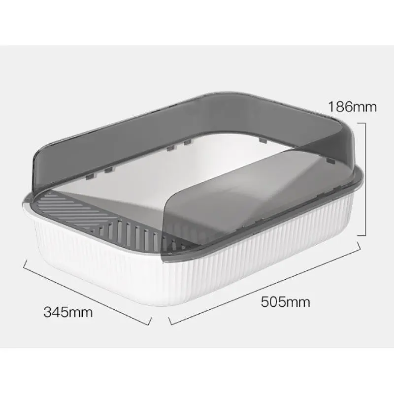 Туалет для котів Derby Plastic Cat Litter Box Greenery 34.5 х 50.5 см - фото 4