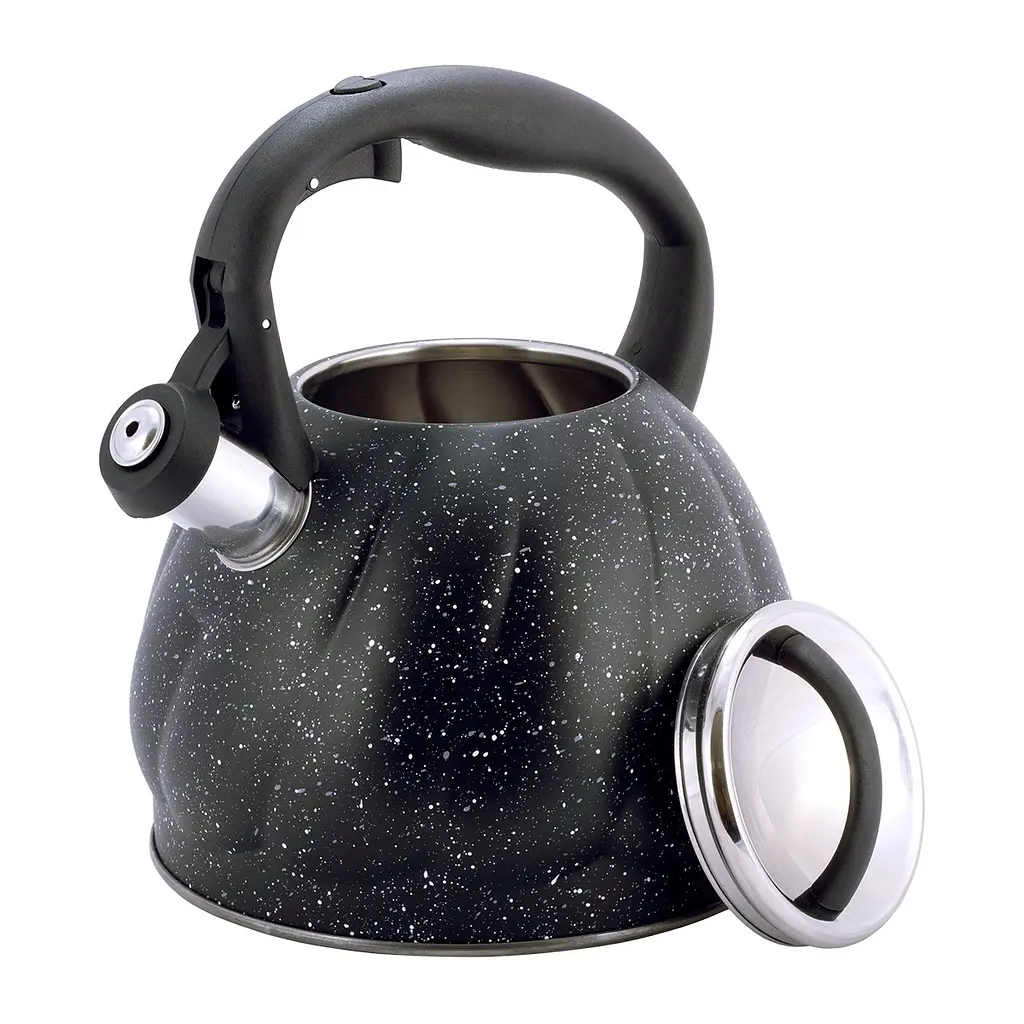 Чайник із свистком Kamille KM-1073 3 л чорний - фото 2