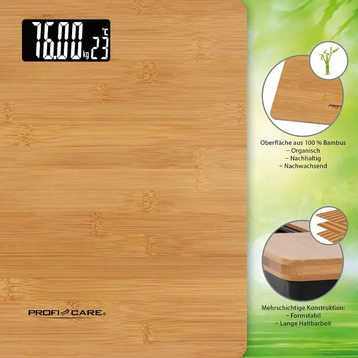 Підлогові ваги Profi Care PC-PW 3103 Bamboo - фото 9