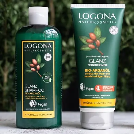 БІО-Шампунь Блиск та Відновлення для пошкодженого волосся з Аргановою олією Logona 250 мл - фото 3