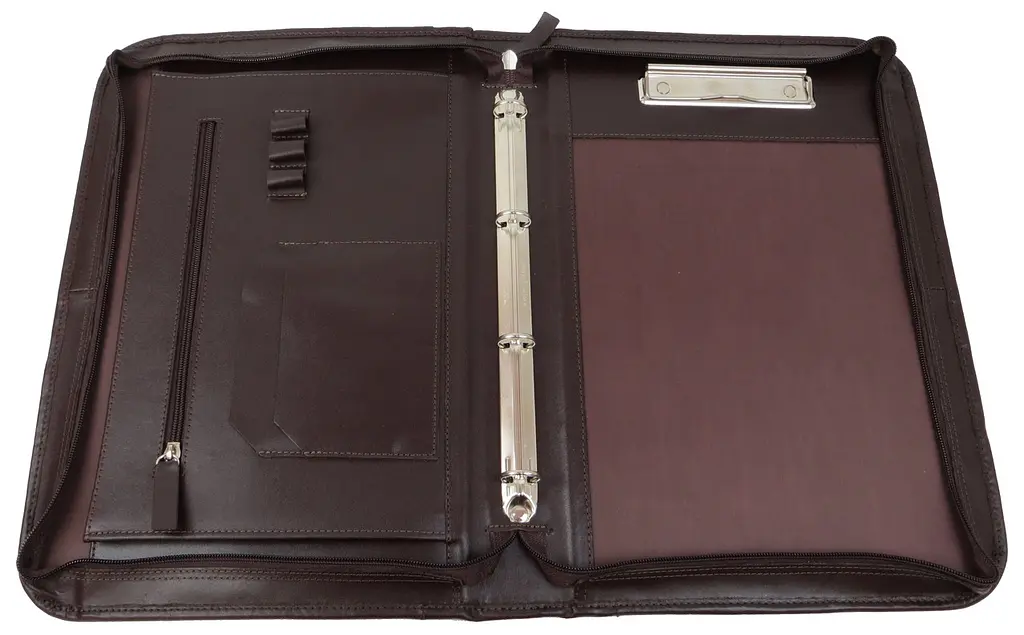 Шкіряна ділова папка Portfolio Port1022 Коричнева - фото 2