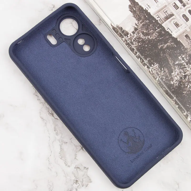 Чехол Silicone Cover Lakshmi Full Camera (AA) для Oppo A60 4G Синий / Midnight Blue - фото 3