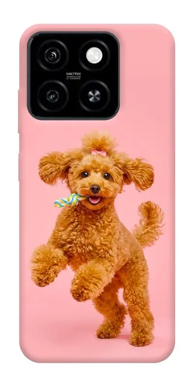TPU чохол Demsky Happy poodle для ZTE Blade A55 4G