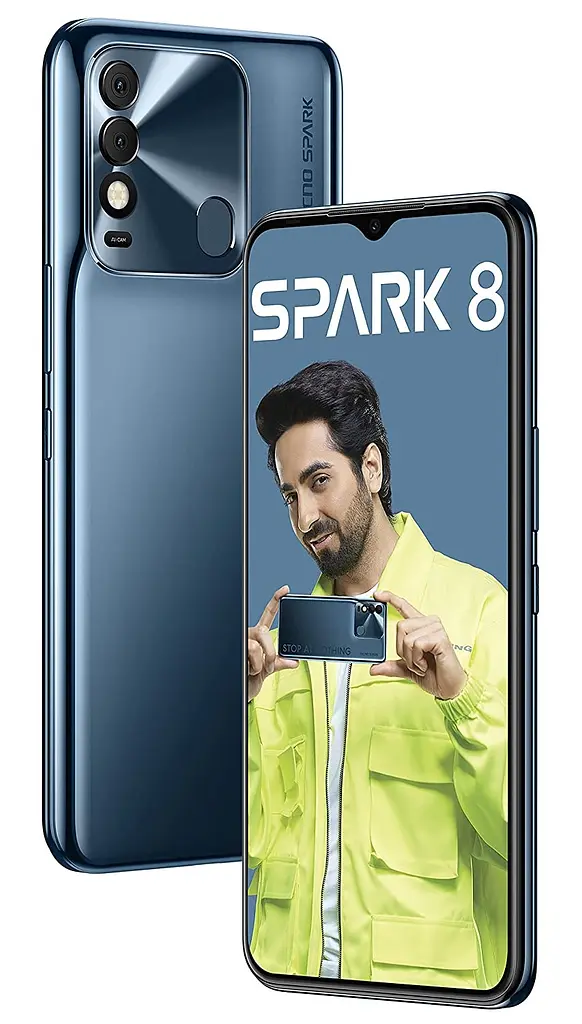 Смартфон Tecno Spark 8 KG6k 4/64GB Atlantic Blue (Global) - фото 4