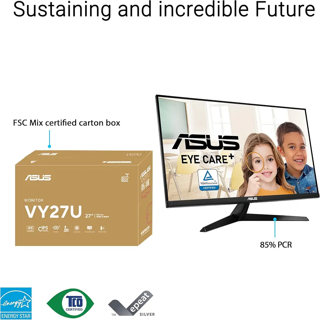Монитор Asus 27" VY27UQ 2x HDMI DP MM IPS 3840x2160 sRGB 99% AdaptiveSync HDR10 teh0014153 - фото 7