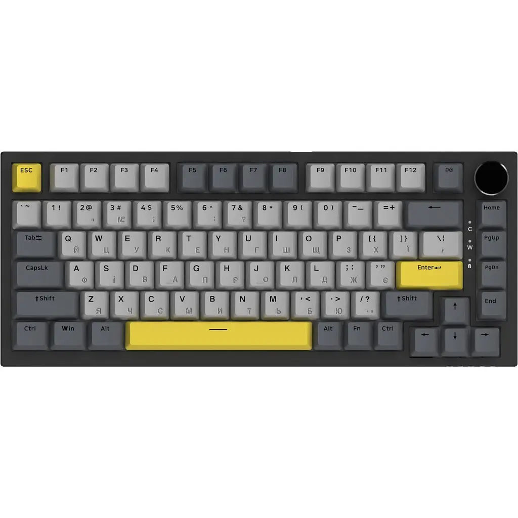 Клавіатура Ajazz AK820 Sea Salt Switch Black (AK820-SS-BGY) [163668] - фото 3