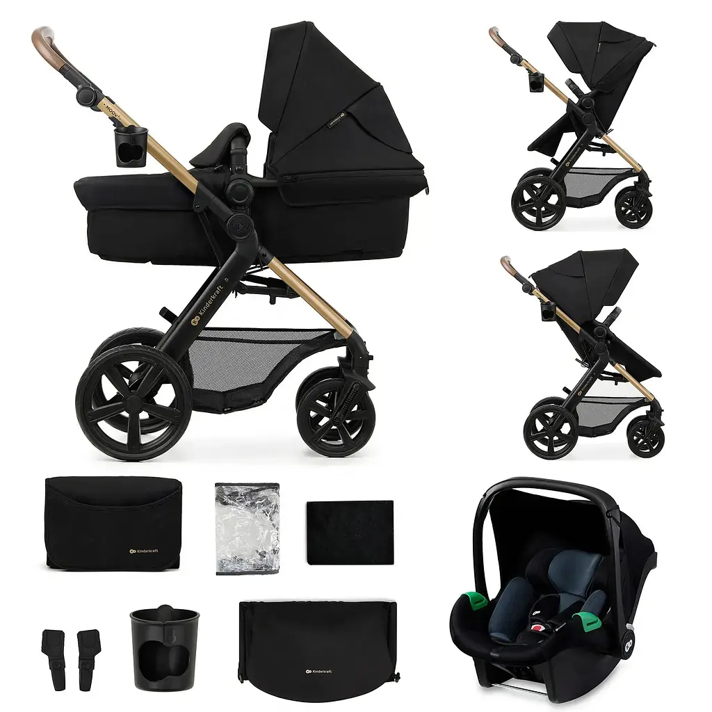 Універсальна коляска 3 в 1 Kinderkraft Moov 2 Pure Black (KSMOOV02BLKEV00) - фото 10