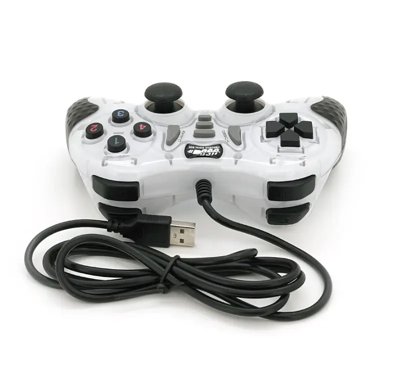 Геймпад джойстик Microkingdom 8700 DoubleShock USB White - фото 2