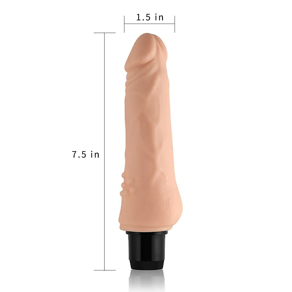 Реалістичний вібратор Xtreme Feel Vibrator тілесний 18см - фото 6