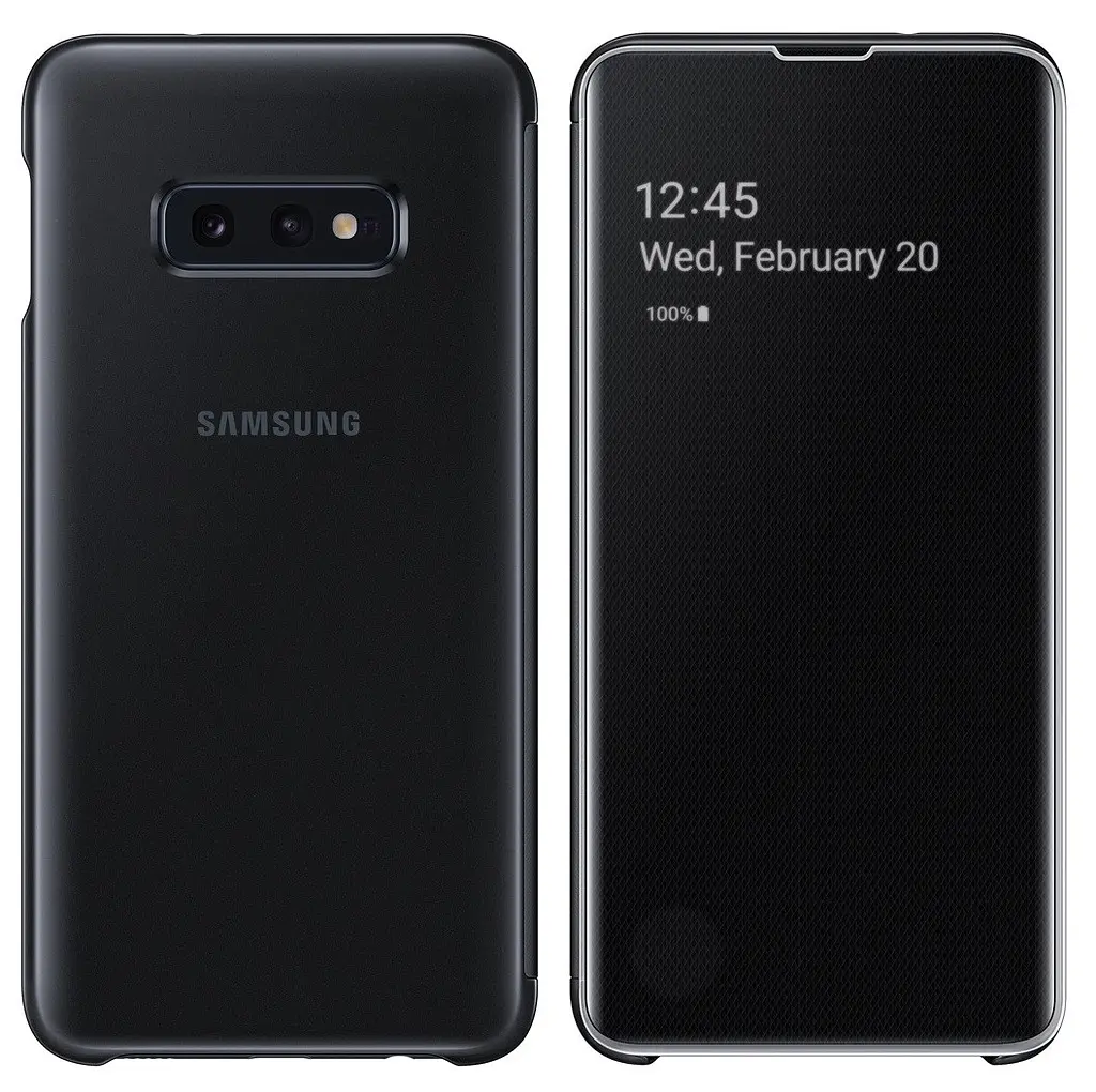 Оригінальний чохол-книжка Official S-View Clear View Cover EF-ZG970CBEGRU для Samsung Galaxy S10e (5.8") Чорний - фото 3