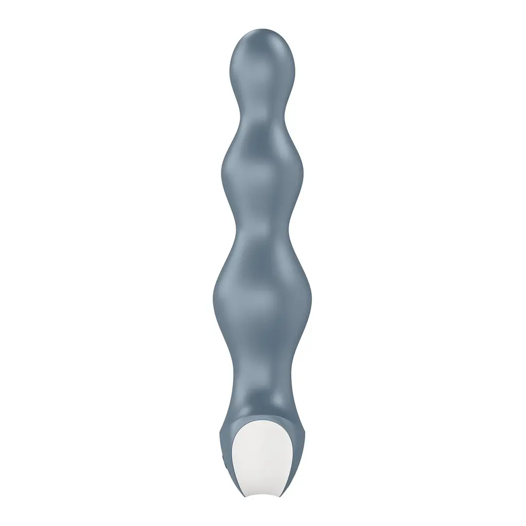Анальний стимулятор-намистини з двома моторами Satisfyer Lolli-Plug 2, Сірий - фото 5