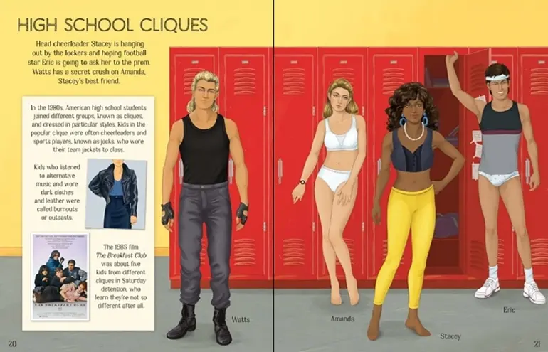 1980s Fashion Sticker Book - Laura Cowan, англ. язык (9781474936644) - фото 3