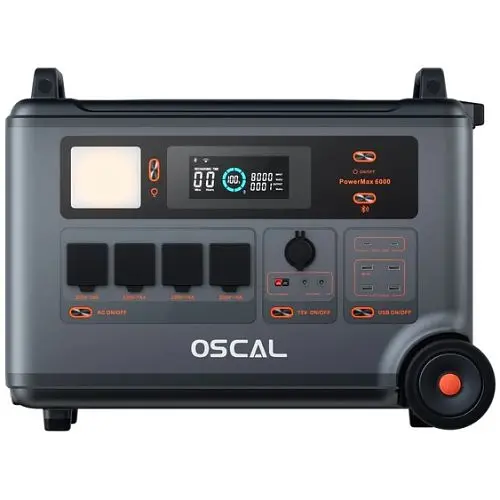 Портативна зарядна станція Oscal PowerMax 6000 6000W/3600Wh (EU) - фото 2